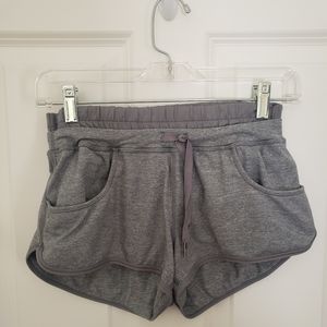 Lululemon grey sweat shorts